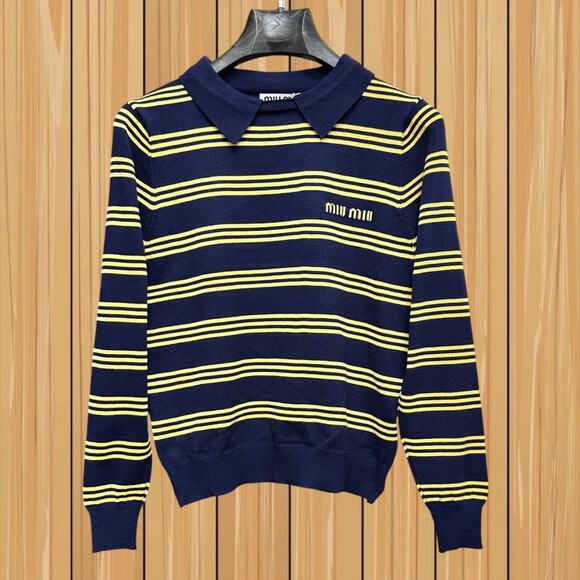 Miu Miu Sweaters - Women's Miu Miu Classic Long Sleeve